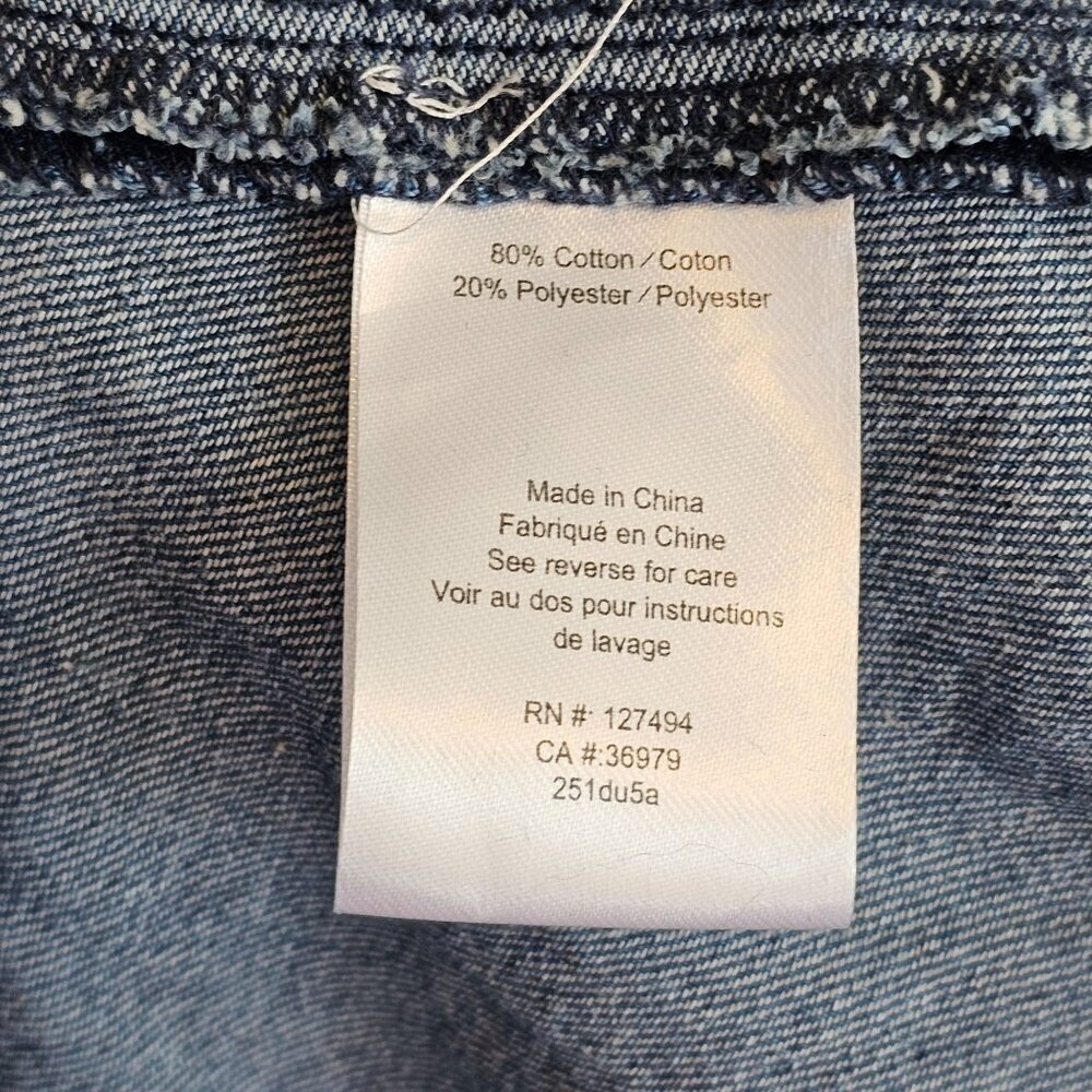 Heartloom Darla Denim Button Up Mini A-Line Dress Sz M - Picture 11 of 12